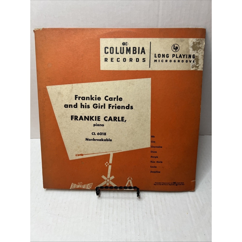 Vintage 10" 33 RPM LP Frankie Carle And His Girl Friends Untested